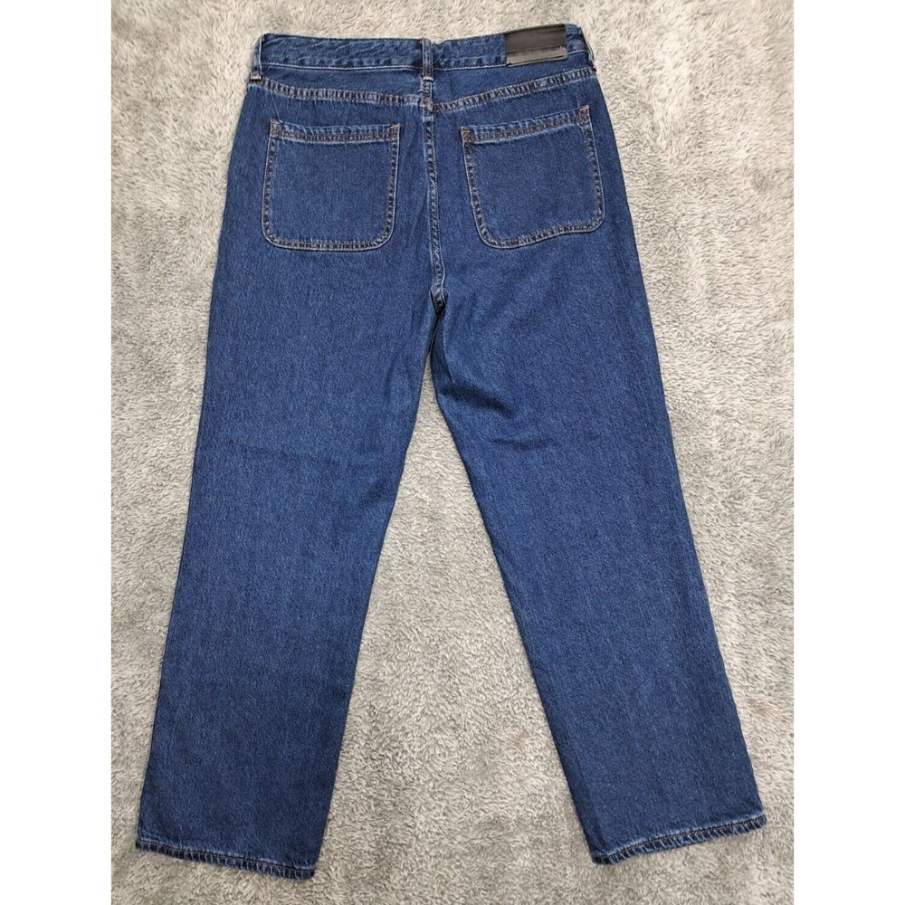 !IT Marty Jeans Womens Sz 8 High Rise Straight Leg Ankle Denim Blue Stretch - Picture 9 of 15